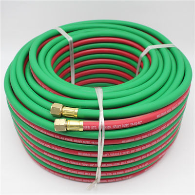 EPDM Synthetic Rubber Twin Welding Hose 20 Bar 1/4 `` X 100ft