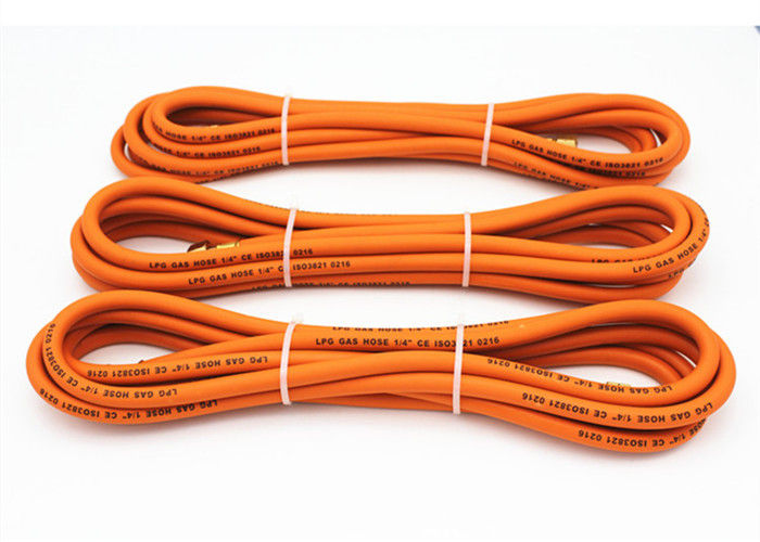 1/4 &quot;Inch Fleksibel Propane Gas Hose, selang gas fleksibel Orange Color