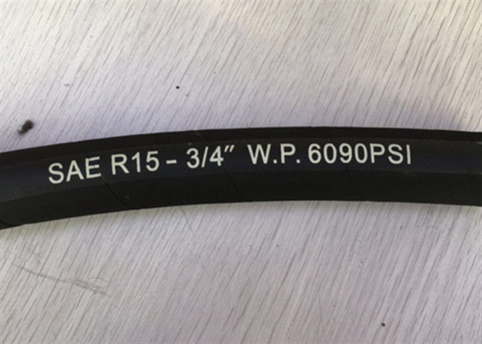 420 bar Cloth Surface 4 Wire Hose Hidraulik ID 3/8 - 2 &quot;SAE 100 R15