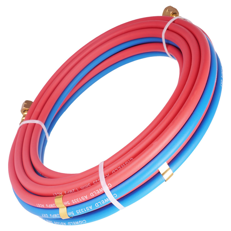 Resistensi Penuaan 1/4'x50FT tahan haus Kelas R Oxy/Acet Twin Welding Hose Assembly