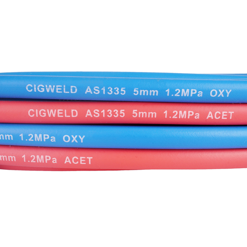 Resistensi Penuaan 1/4'x50FT tahan haus Kelas R Oxy/Acet Twin Welding Hose Assembly