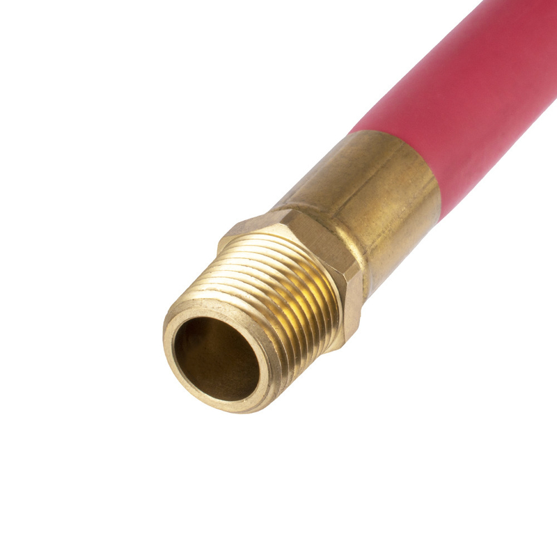 Merah EPDM 1/2 '' X 50FT dengan NPT Male Rubber Air Hose Assembly untuk Udara Dikompresi
