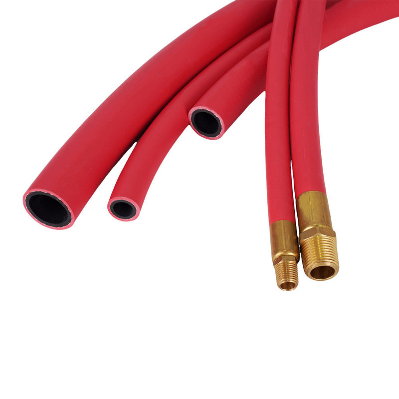 Merah EPDM 1/2 '' X 50FT dengan NPT Male Rubber Air Hose Assembly untuk Udara Dikompresi