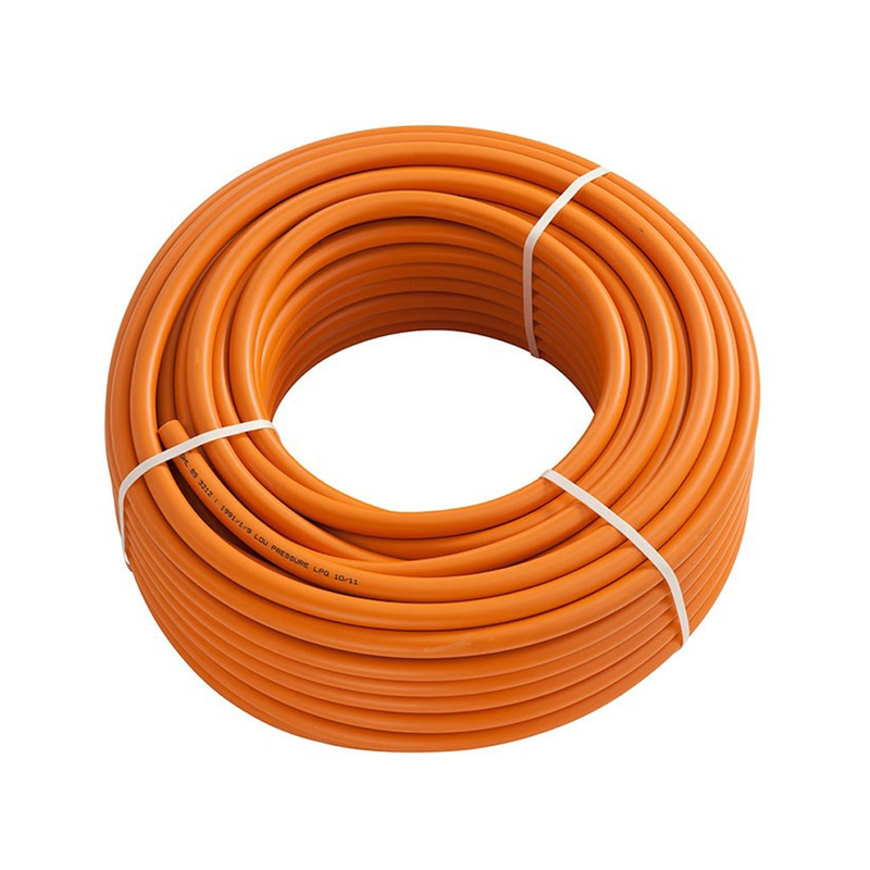 Fleksibel Oranyeu 50ft / 100ft resistant Wear W. P 20bar 10mm Oranyeu LPG Gas Selang