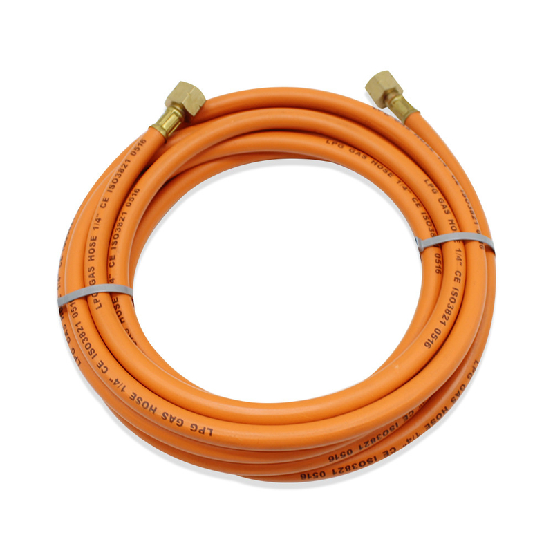 Fleksibel Oranyeu 50ft / 100ft resistant Wear W. P 20bar 10mm Oranyeu LPG Gas Selang