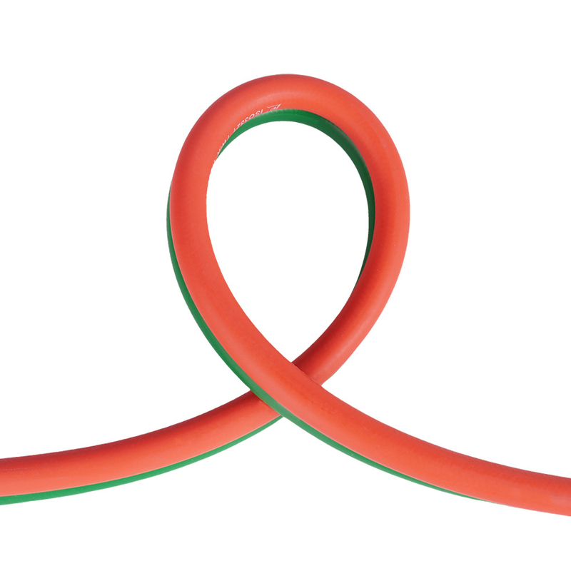 Double Color Oxygen Acetylene 1/4' X 100FT Pengelasan Twin Rubber Hose Assembly