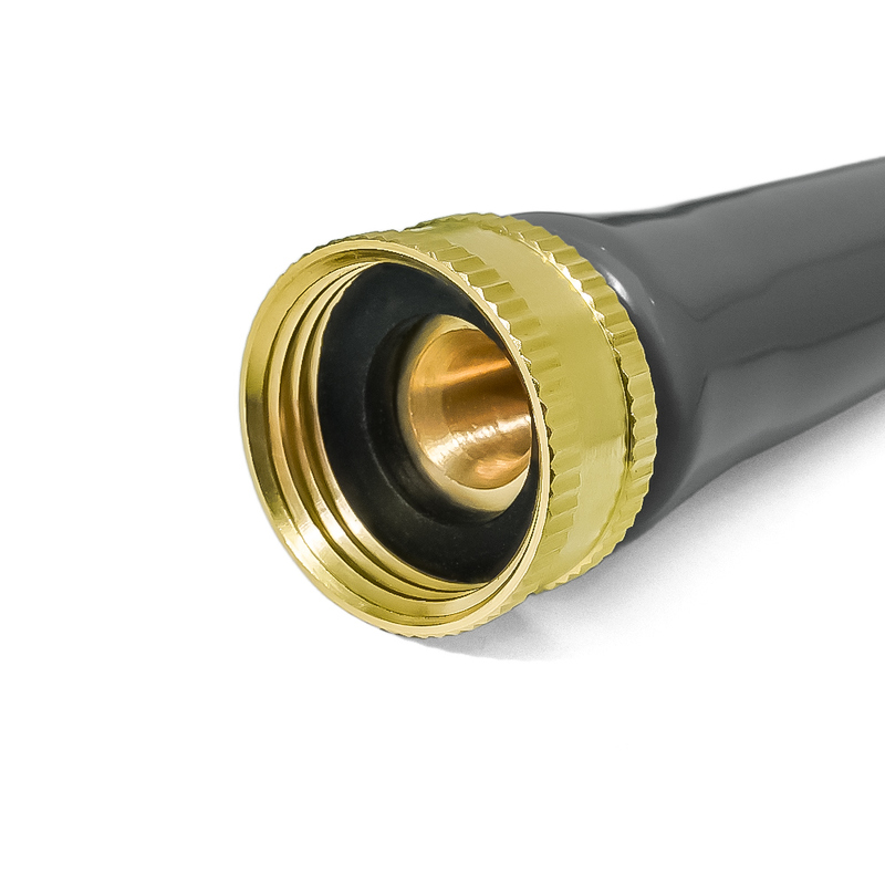 Flexible and Lightweight Water Hose, Burst 900 psi, Kink-less Hybrid Rubber Garden Hose for Backyard