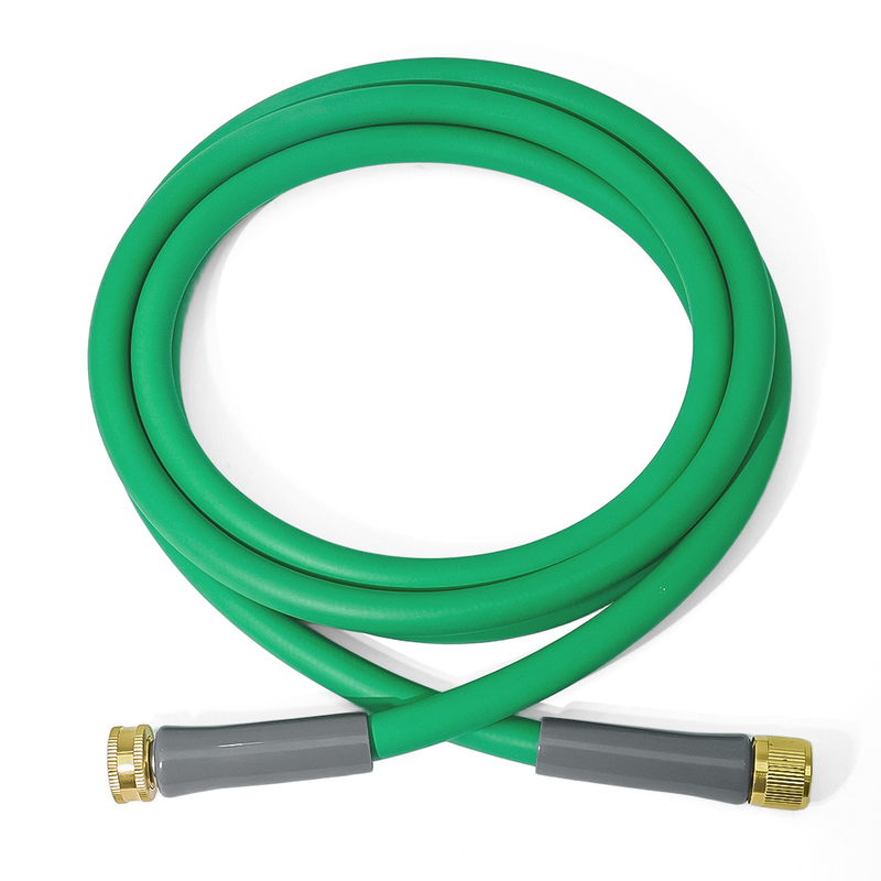 Flexible and Lightweight Water Hose, Burst 900 psi, Kink-less Hybrid Rubber Garden Hose for Backyard