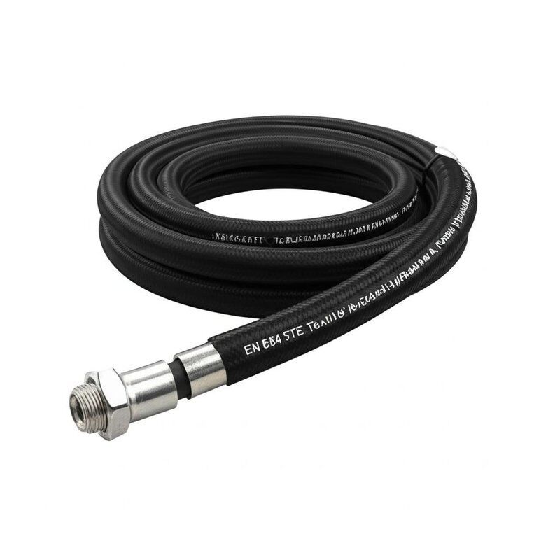 EN854 3TE Selang Hidraulik Tekstil Berliku dengan Karet Sintetis Tahan Minyak dan Penguatan Tekstil Kekuatan Tinggi MSHA / CE Disetujui