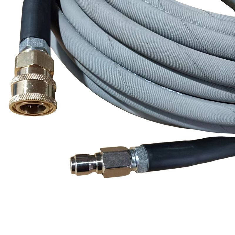 4000psi 6000psi Non Marking High Pressure Cleaning Hose dengan Quick Couplers untuk Mesin Extractor Karpet