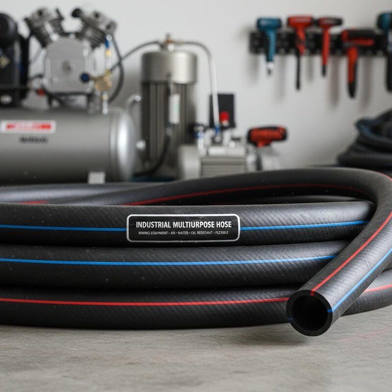 Selang Karet Multiguna Industri untuk Peralatan Pertambangan dengan Tabung Nitril Tahan Minyak dan Penguat Tekstil Kekuatan Tinggi