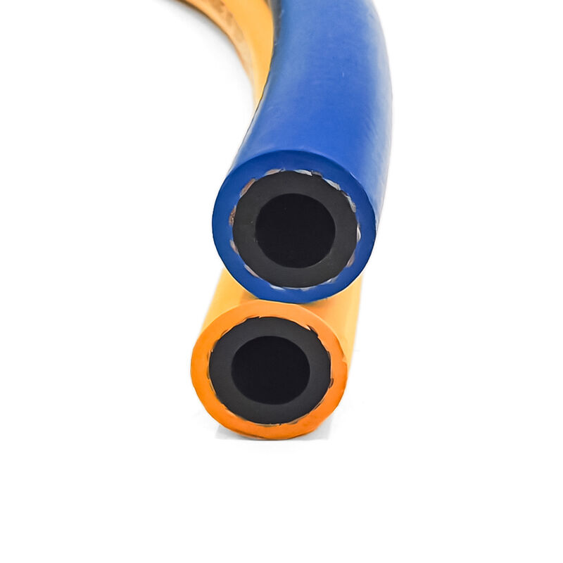 Selang Las Ganda Tugas Berat dengan Penguat Anyaman Serat dan Sertifikasi EN ISO 3821 untuk Aplikasi Oksigen Asetilena