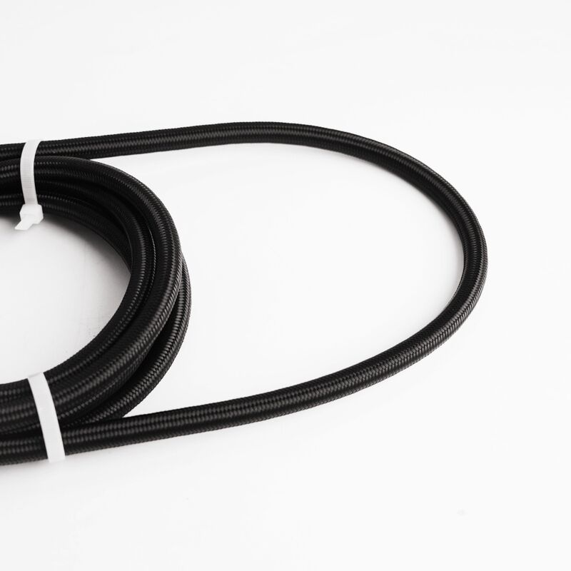 Performa Tinggi Selang Bahan Bakar NBR Fleksibel   Black Nylon Berliku, tahan minyak, layanan pemotongan gratis untuk sistem hidrolik industri