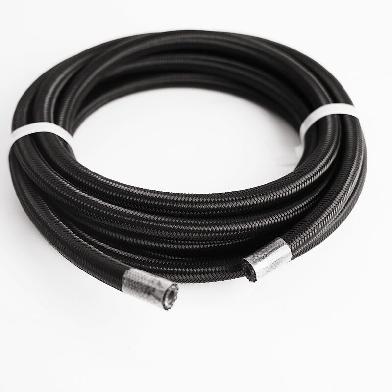 Performa Tinggi Selang Bahan Bakar NBR Fleksibel   Black Nylon Berliku, tahan minyak, layanan pemotongan gratis untuk sistem hidrolik industri