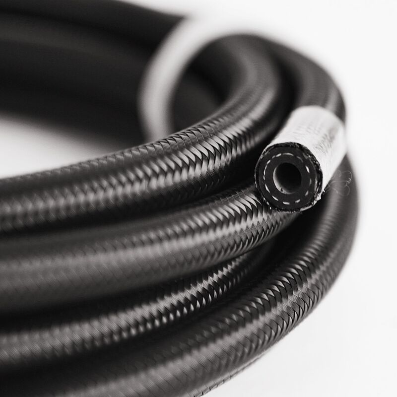 Performa Tinggi Selang Bahan Bakar NBR Fleksibel   Black Nylon Berliku, tahan minyak, layanan pemotongan gratis untuk sistem hidrolik industri