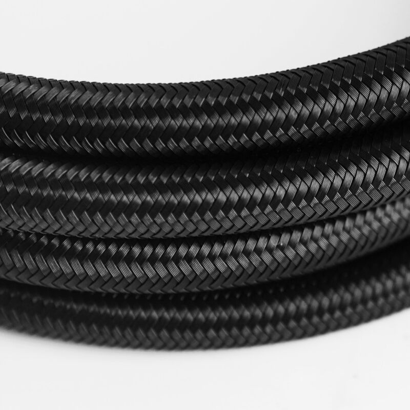 Performa Tinggi Selang Bahan Bakar NBR Fleksibel   Black Nylon Berliku, tahan minyak, layanan pemotongan gratis untuk sistem hidrolik industri