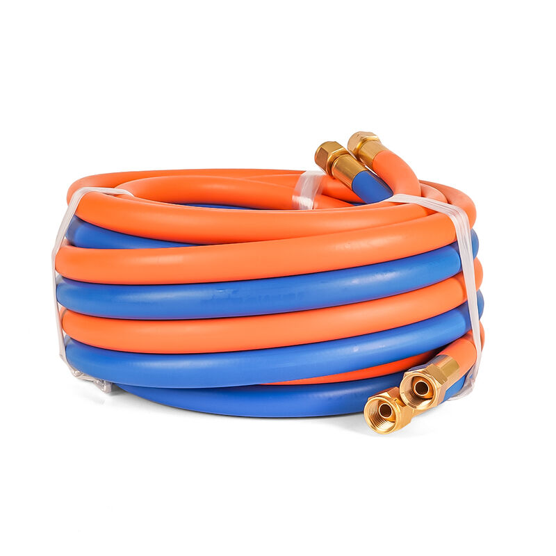 Twin Oxygen LPG Welding Hose Assembly. EPDM NBR Industrial Gas Welding Hose untuk Pemotongan dan Brazing.