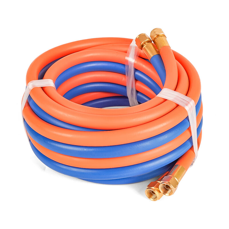 Twin Oxygen LPG Welding Hose Assembly. EPDM NBR Industrial Gas Welding Hose untuk Pemotongan dan Brazing.