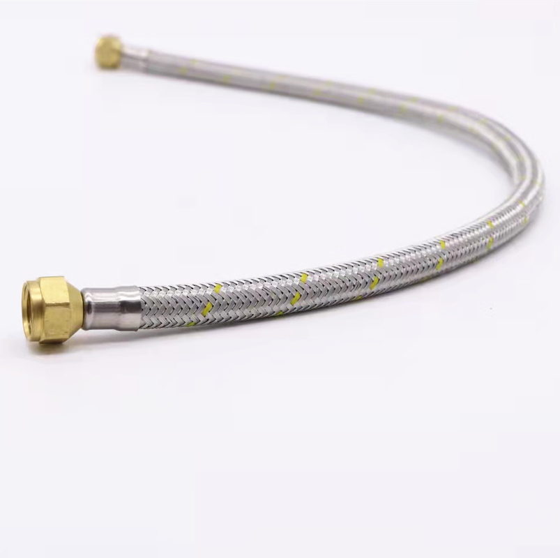 Stainless Steel Wire Braided Rubber Flexible Gas Hose 1/2 &quot;HI-HI 60cm 100cm